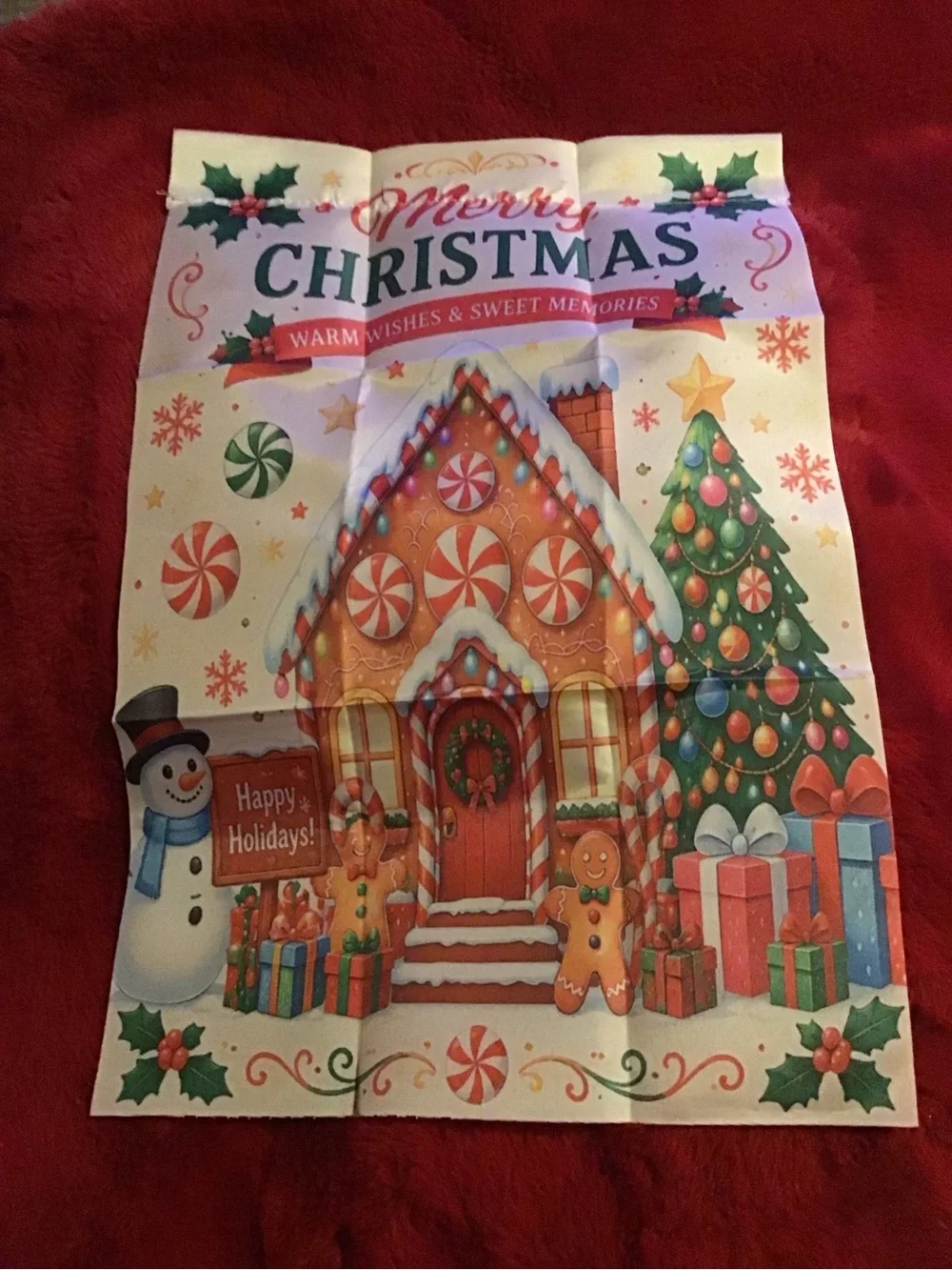 Merry Christmas mini garden flag